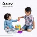 Boley 50 Piece Educational Building Block Rings Educational Building Set for Kids Children Toddlers Includes Colorful Building Pieces and Convenient Easy Use Storage Bucket Assorted Colors B071NT6GGX